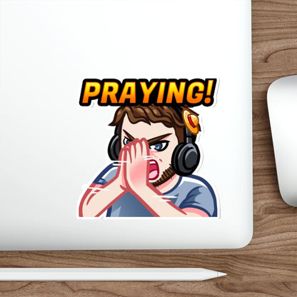 JIM PRAYING (STICKER)