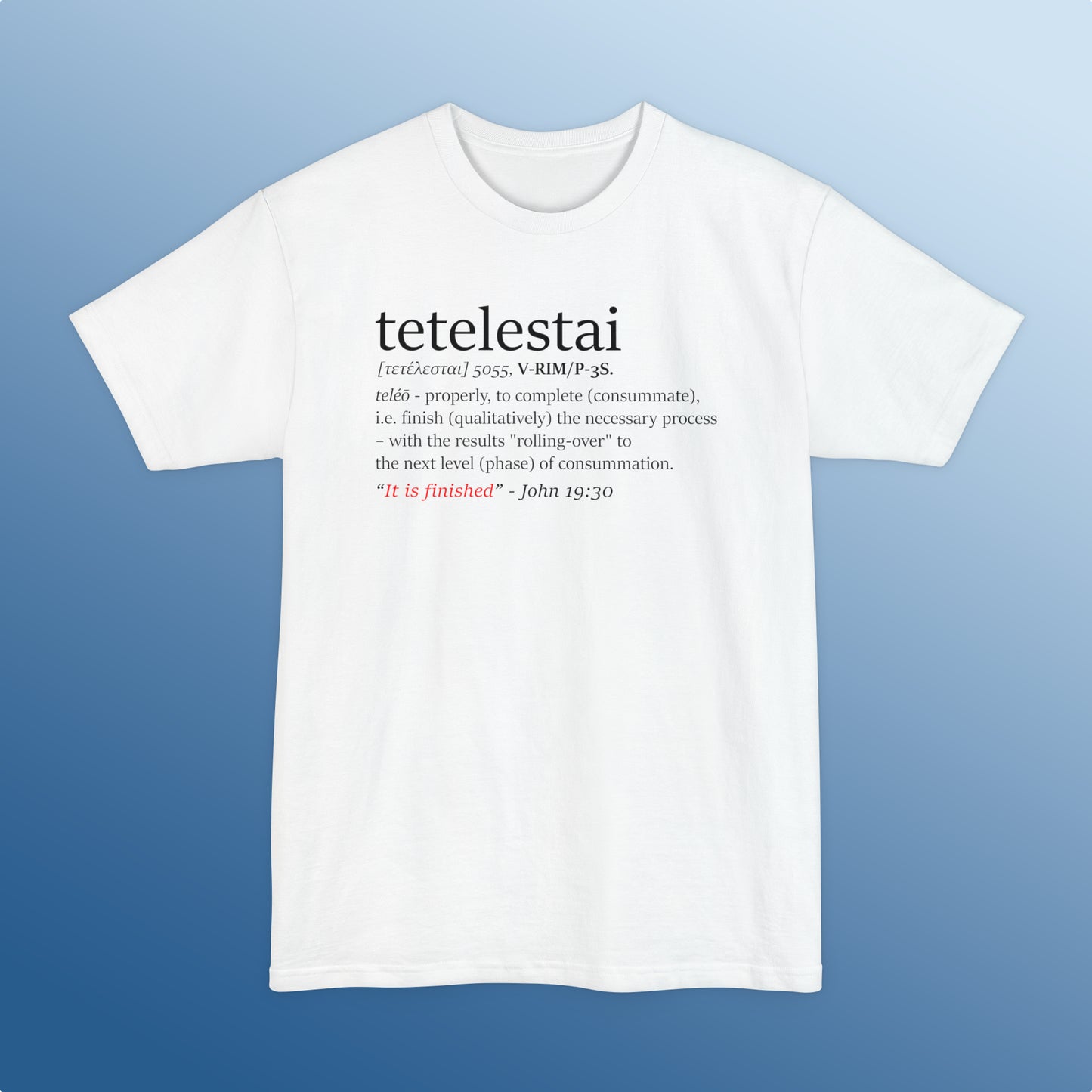 Tetelestai Defined (TALL)