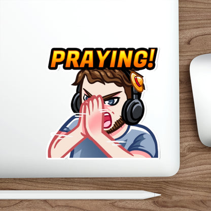 JIM PRAYING (STICKER)